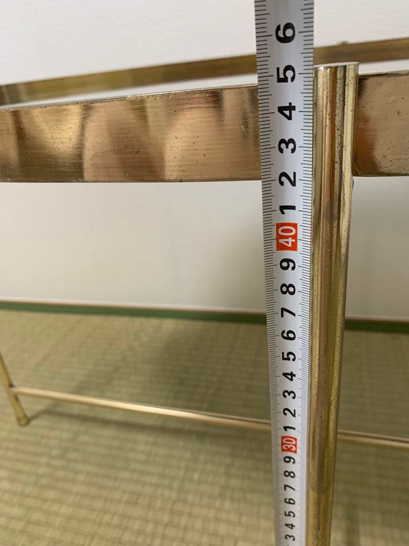 【大阪市内直接引き取りのみ】KARE ミラー天板ローテーブル