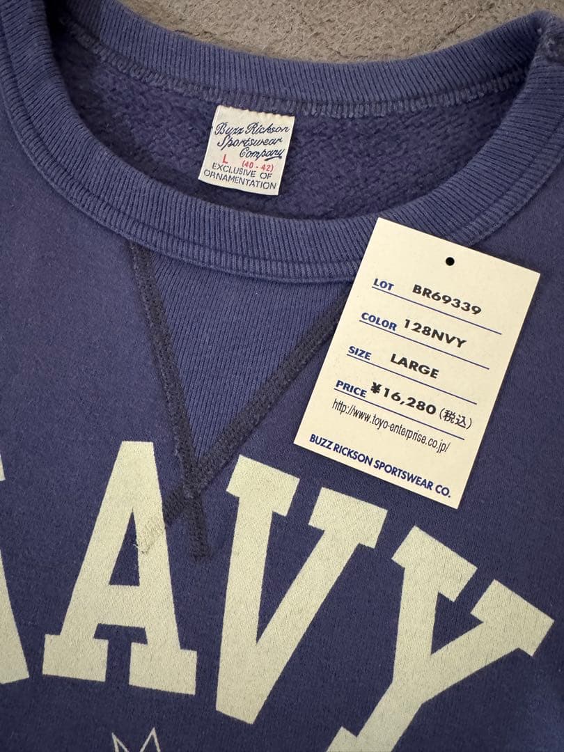 BUZZ RICKSON'S セットインクルーネックスウェット