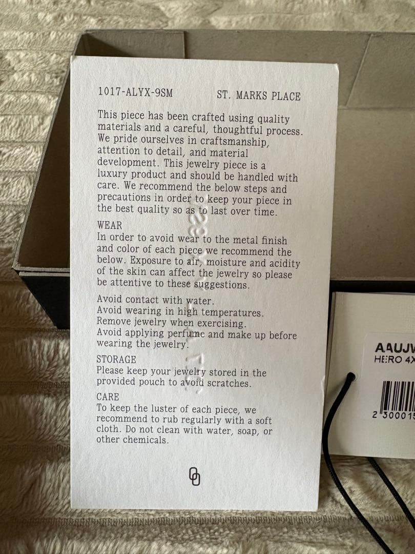 アクセサリー 1017 Alyx 9SM HERO 4X CHAIN