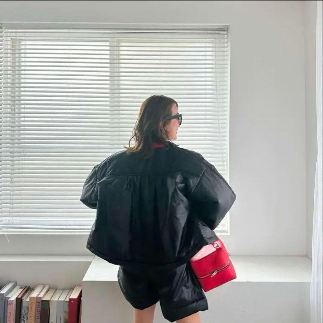 Linkable リンカブル　パフ　ジャケット　ノーカラー　中綿