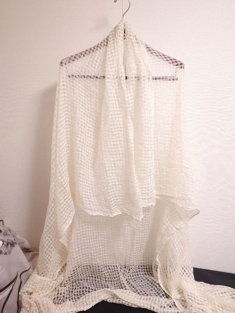 ファリエロ サルティ　Faliero Sarti　ストール　メッシュ　ラメ加工