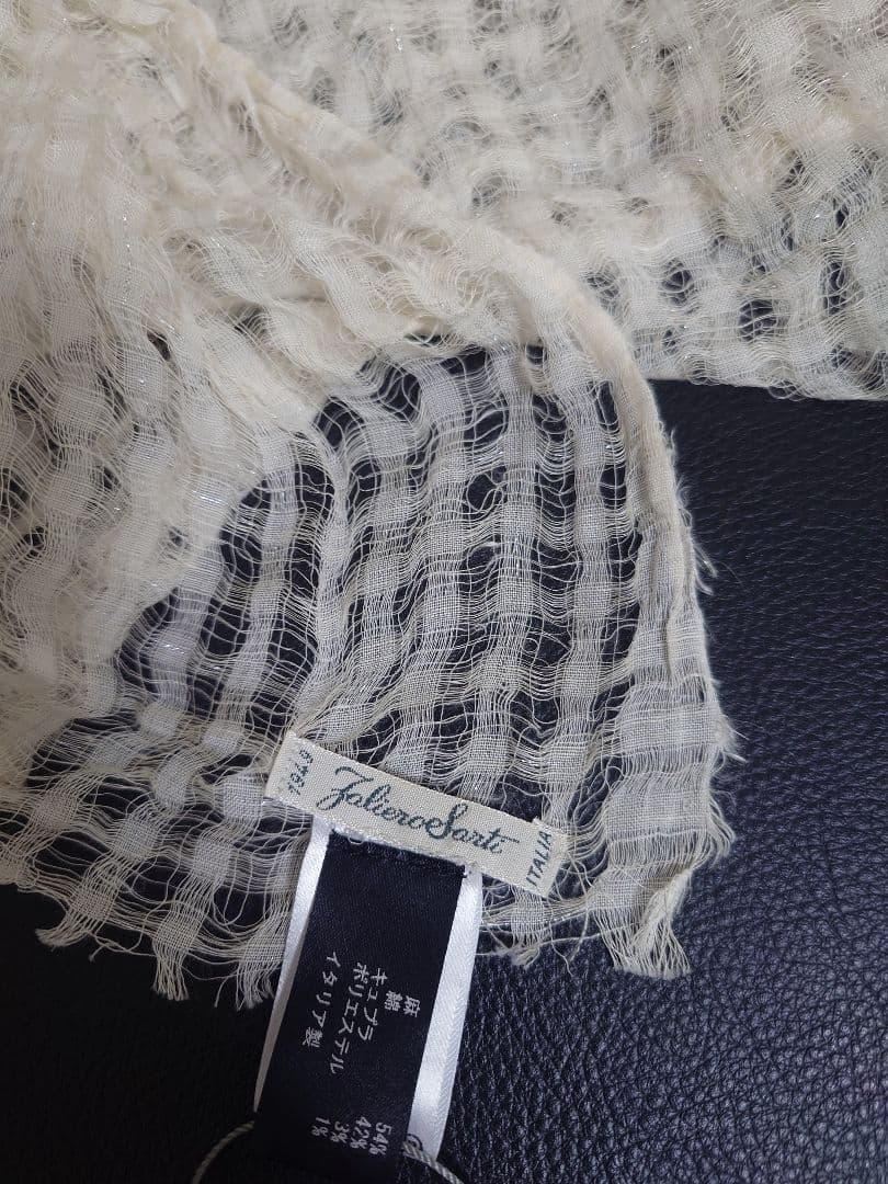 ファリエロ サルティ　Faliero Sarti　ストール　メッシュ　ラメ加工