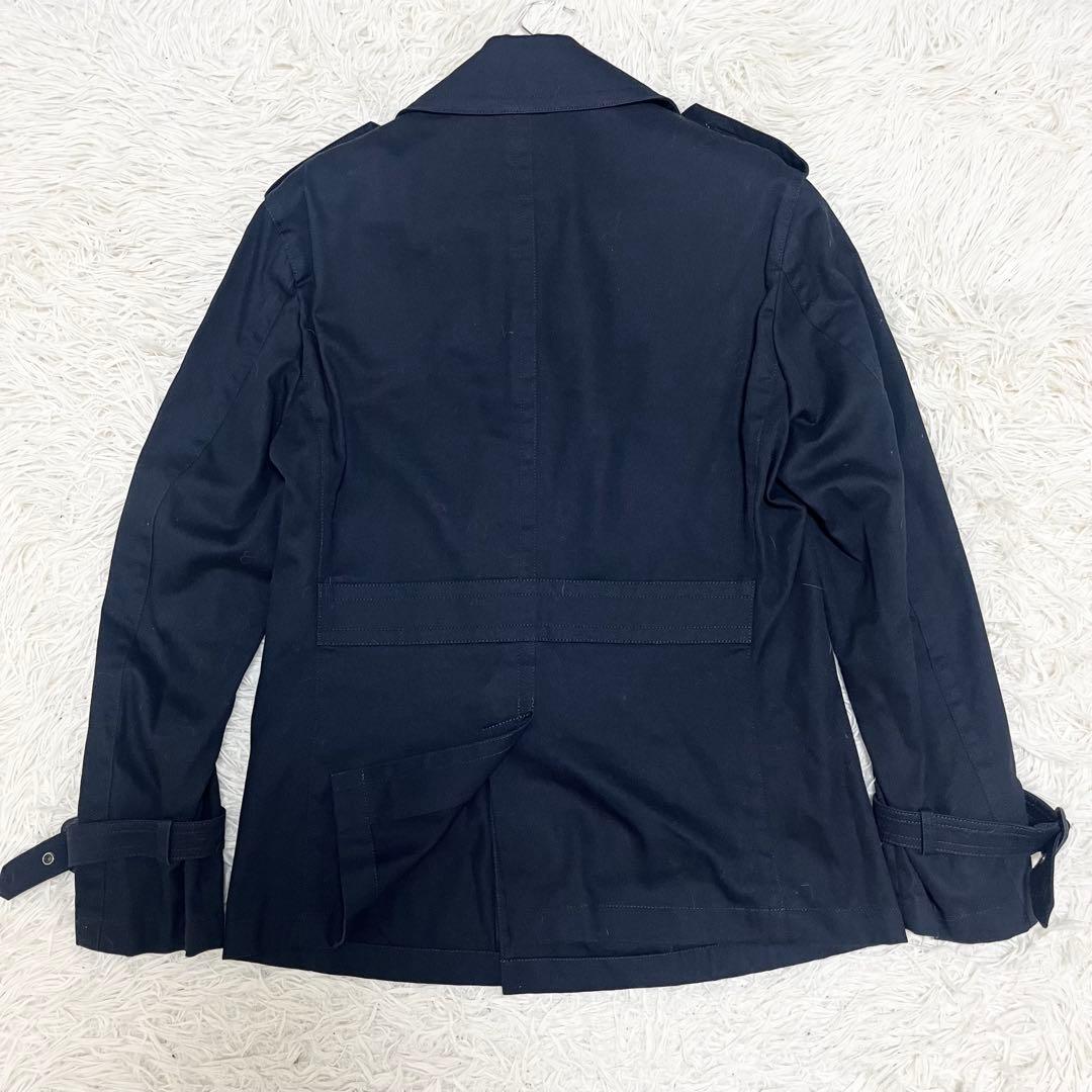 美品✨バーバリーブラックレーベル ショートトレンチコート M 濃紺 メタルボタン