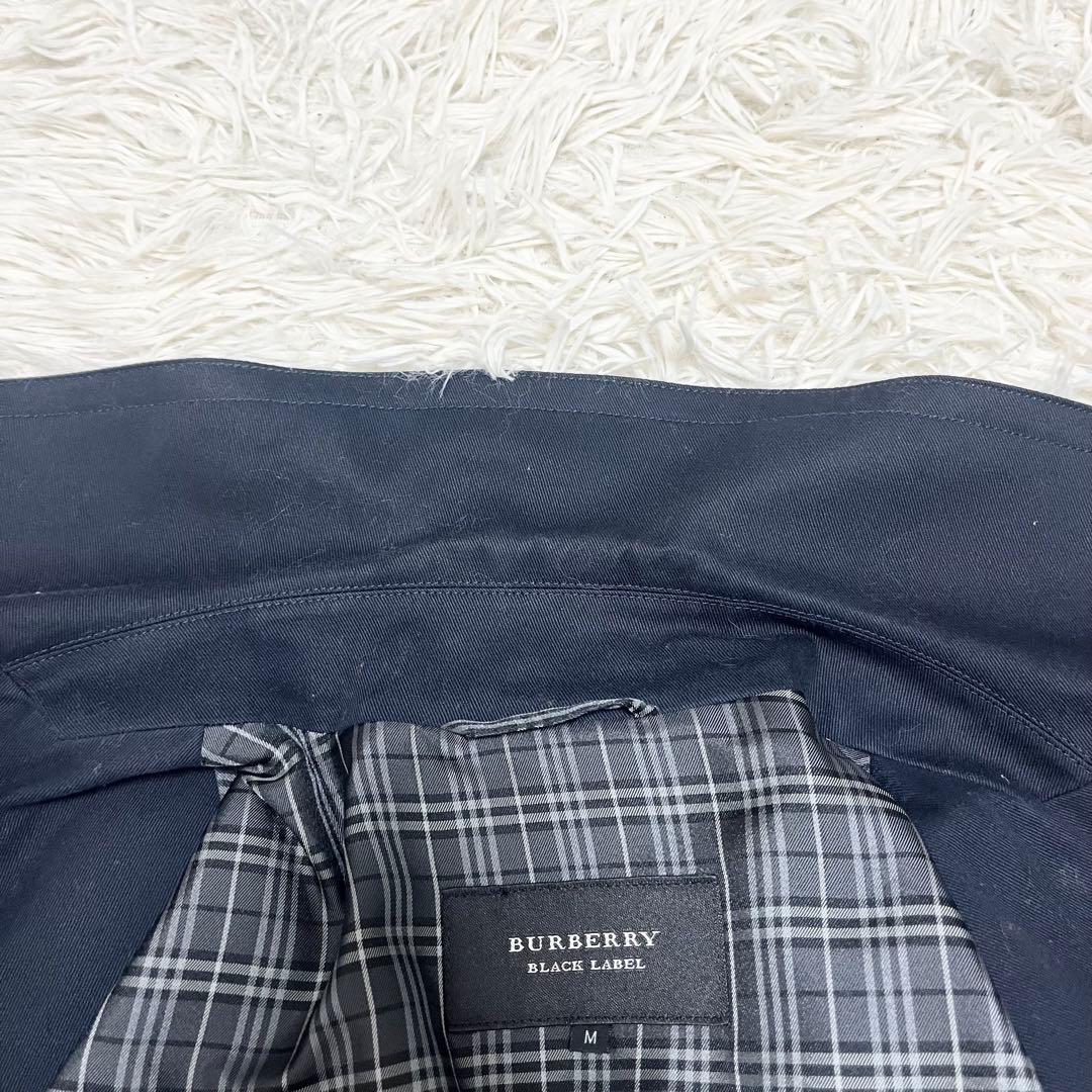 美品✨バーバリーブラックレーベル ショートトレンチコート M 濃紺 メタルボタン