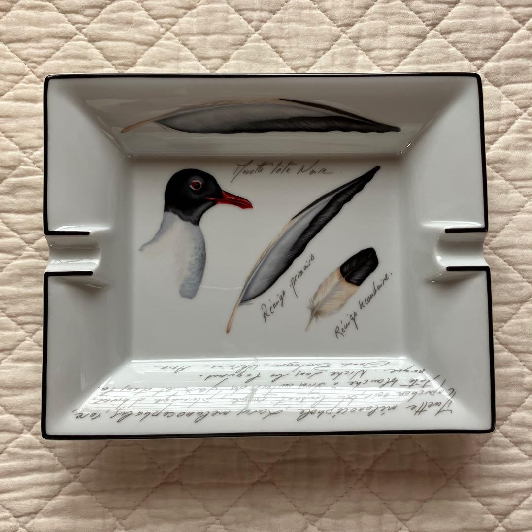【美品】HERMES エルメス 灰皿 アッシュトレイ 鳥