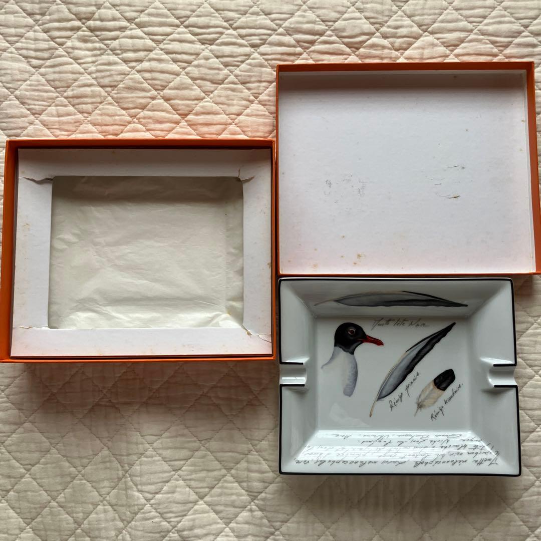 【美品】HERMES エルメス 灰皿 アッシュトレイ 鳥