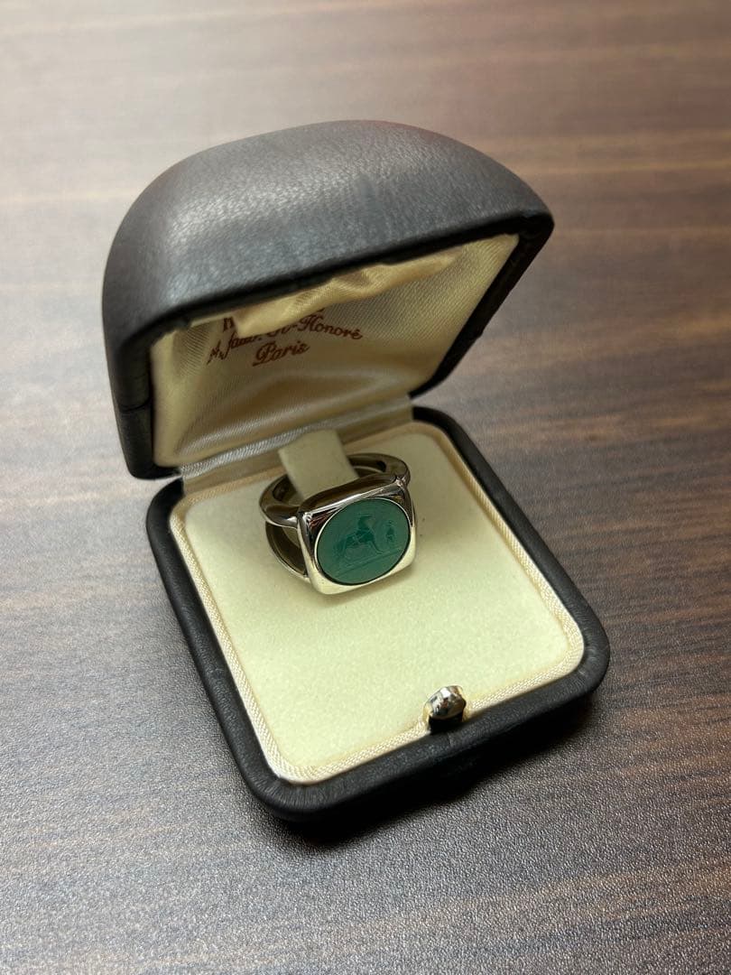 藤浦　エルメス 90年代 コロゾ ホース リング シルバー　53号