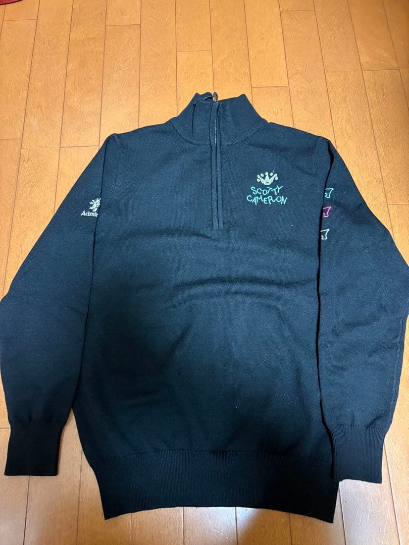 スコッティキャメロン　ジップアップセーター ブラック　アドミラル　M