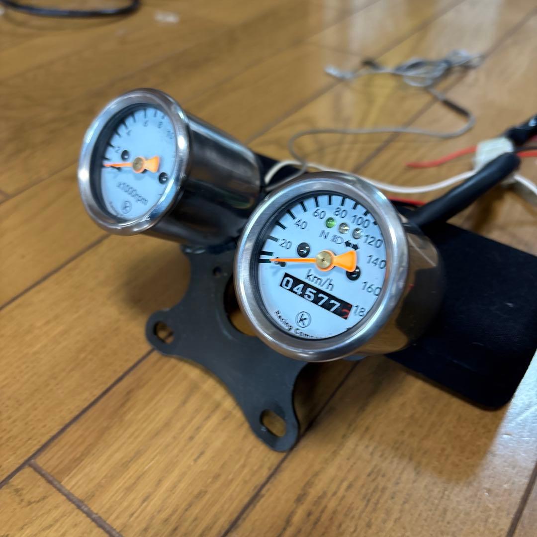 廃盤品！キタコ製ミニミニスピードメーター・タコメーターセット！