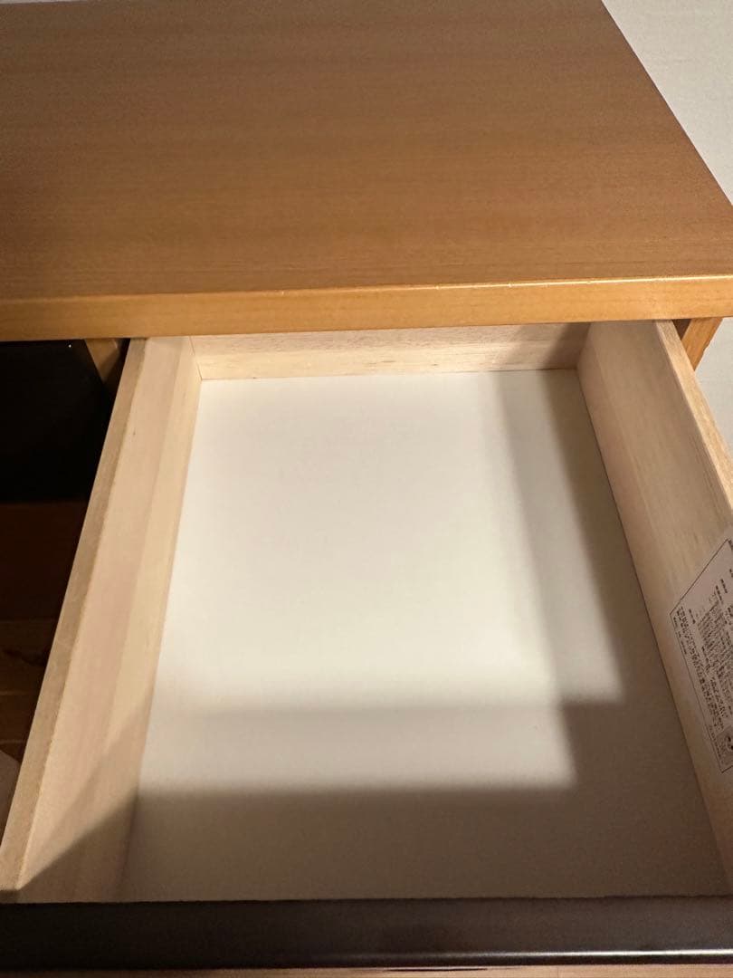 送料込　MADE IN JAPAN 天然杢　モダンミッキー　6段タンス　チェスト