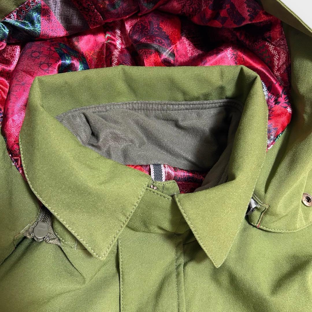 BURTON (S) スノーボードウェア　ジャケット　アースカラー　帽子脱着可能