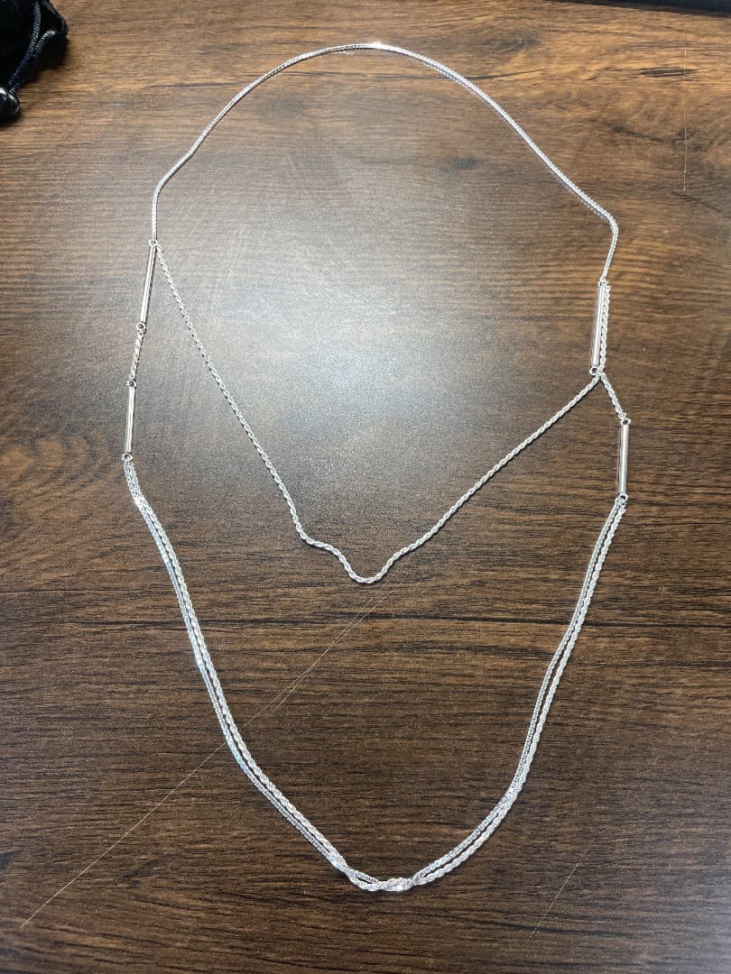 アクセサリー OX JEWELRY High-end 2WAY Bar Necklace