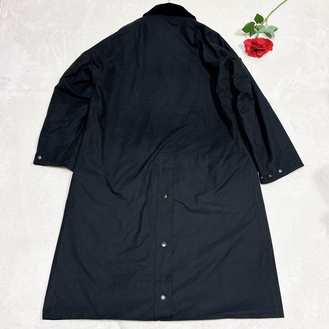 未使用✨　バブアー　ステンカラー　ロング　コート　XL ブラック