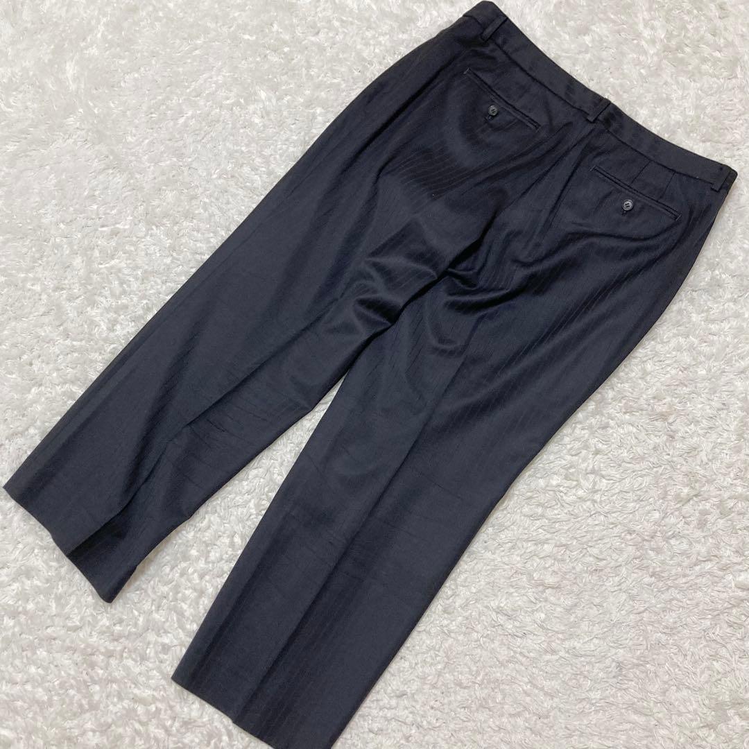 極美品♡ 23区 Bahariye パンツスーツ セットアップ ストライプ 紺