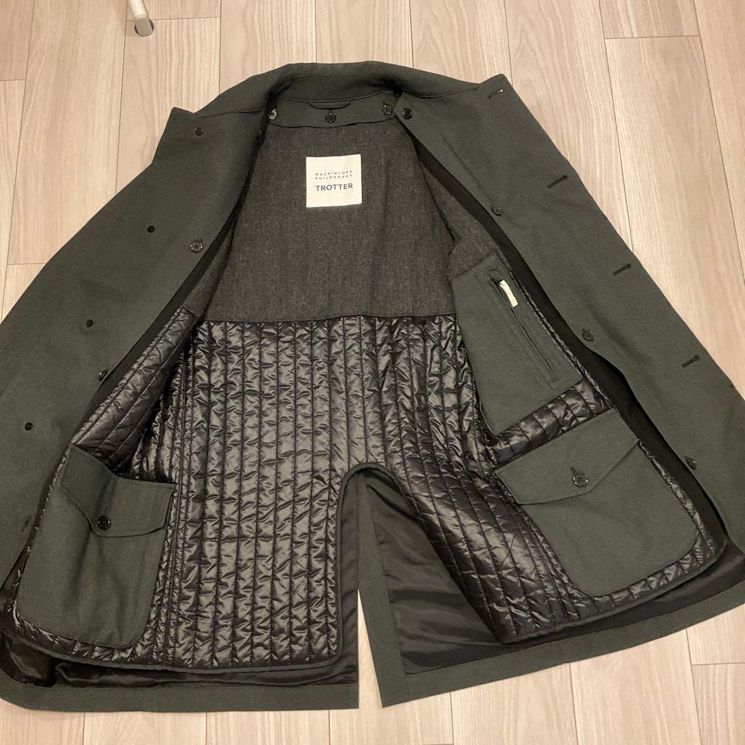 マッキントッシュフィロソフィー TROTTER ステンカラーコート グレー 36