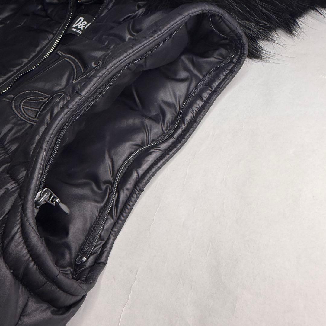 D&G DOLCE&GABBANA ダウンジャケット ショート 黒 ブラック