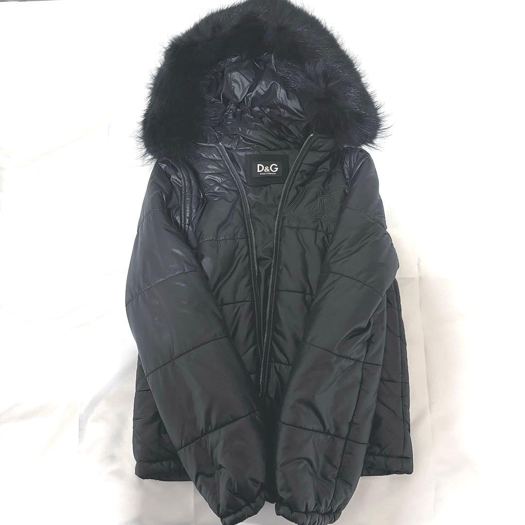 D&G DOLCE&GABBANA ダウンジャケット ショート 黒 ブラック
