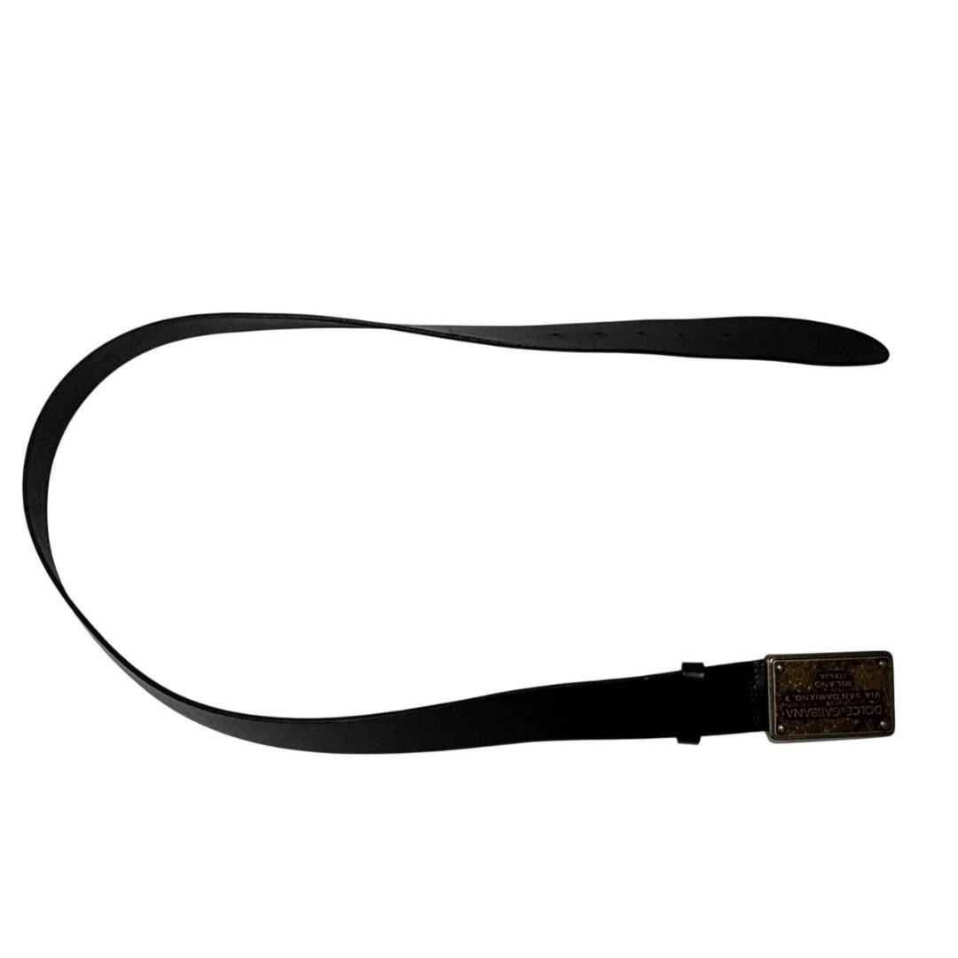 美品✨DOLCE&GABBANA レザーベルト イタリア製 ビッグバックル 本革