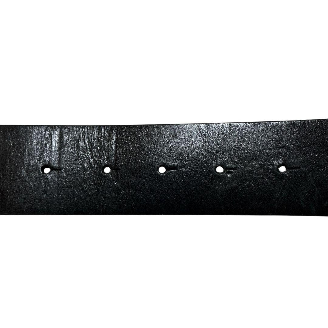 美品✨DOLCE&GABBANA レザーベルト イタリア製 ビッグバックル 本革