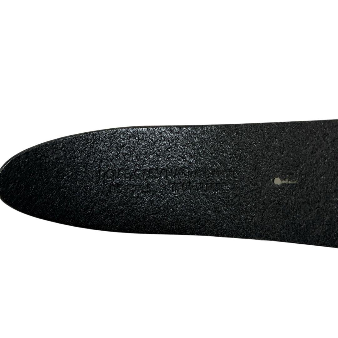 美品✨DOLCE&GABBANA レザーベルト イタリア製 ビッグバックル 本革