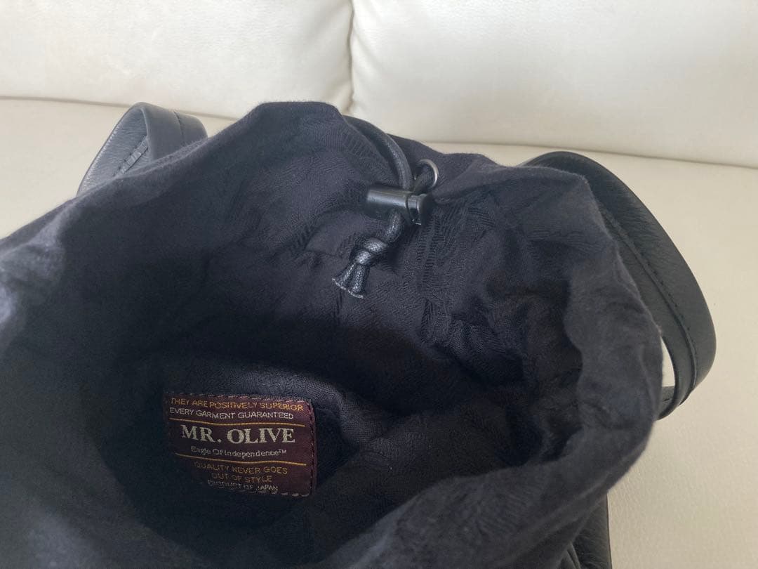 美品♦︎MR.OLIVEミスターオリーブ♦︎ウォッシャブルレザー トートバッグ