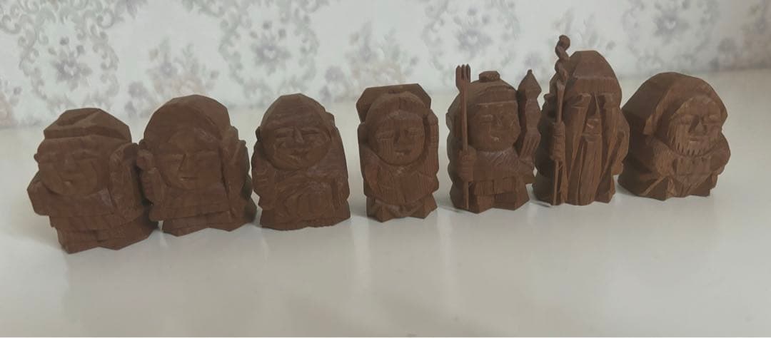 アンティーク！木彫り　七福神　7体　伝統工芸品
