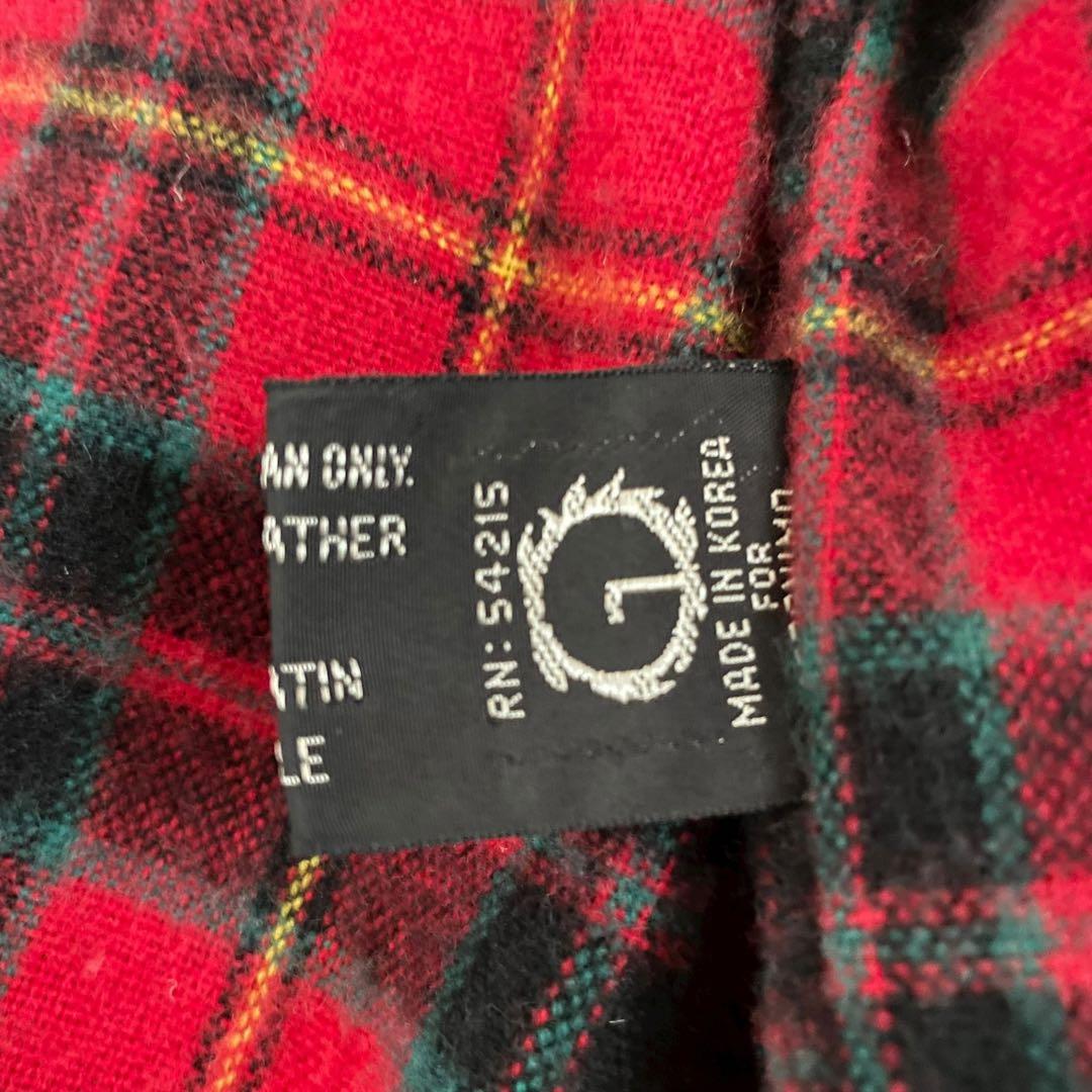 【美品】AVILEX レザー カーコート 革ジャン 裏地チェック 菅田将暉 黒