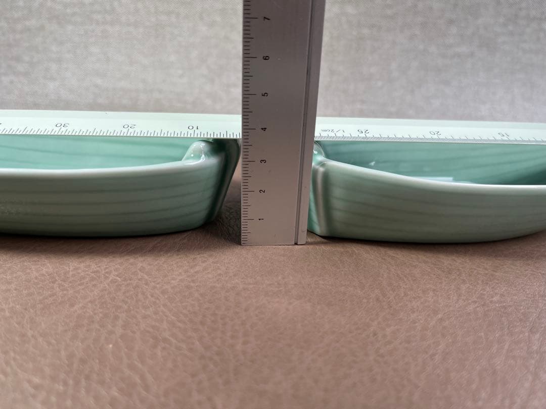 深川製磁　百年庵　笹青磁　笹舟取皿揃