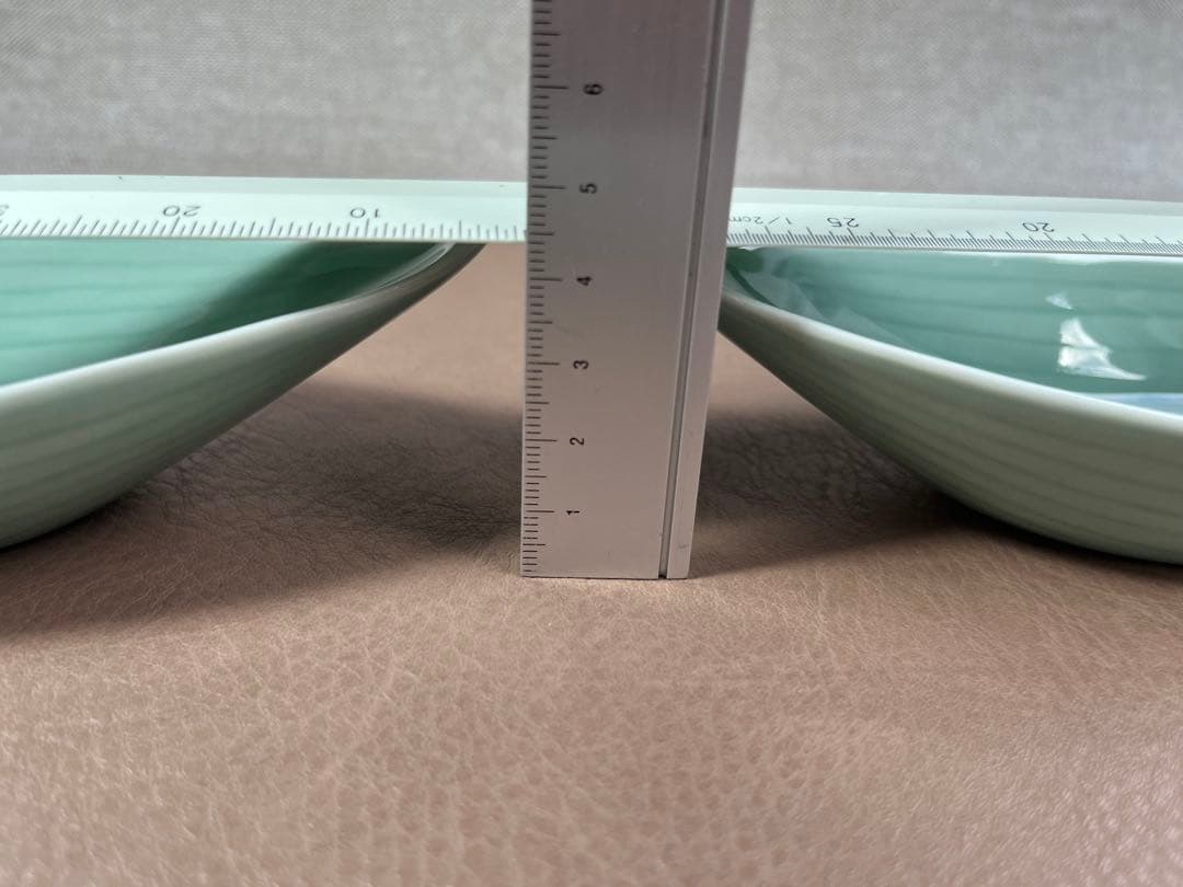 深川製磁　百年庵　笹青磁　笹舟取皿揃