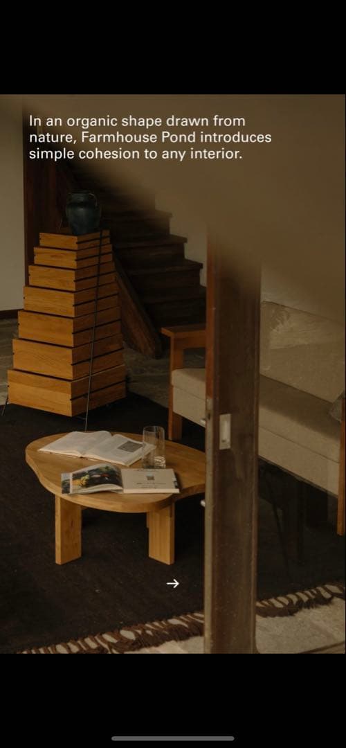 センターテーブル・ローテーブル FRAMA FARMHOUSE COFFEE TABLE NATURAL OAK