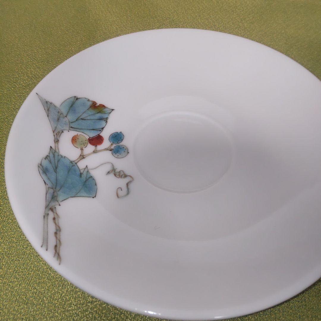 九谷焼 平野由佳 伝統工芸士 由佳 花 カップ&ソーサー 2客 レア 木箱