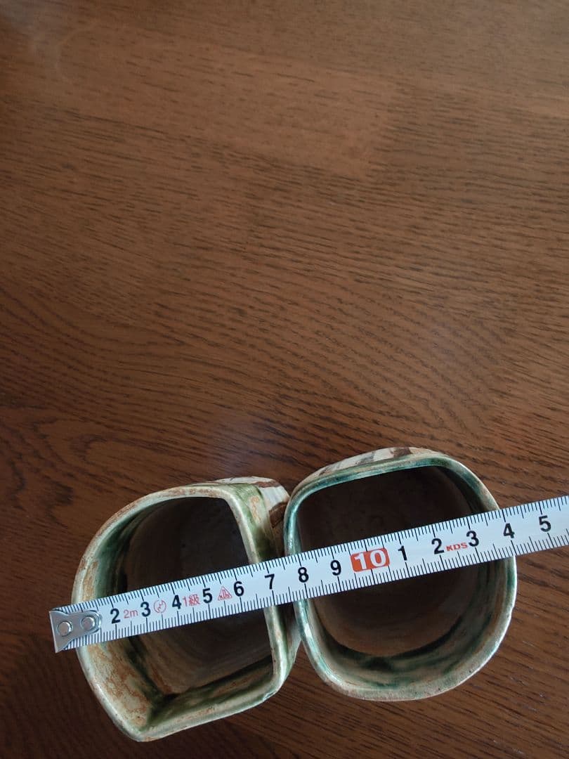 織部焼き灰器2個