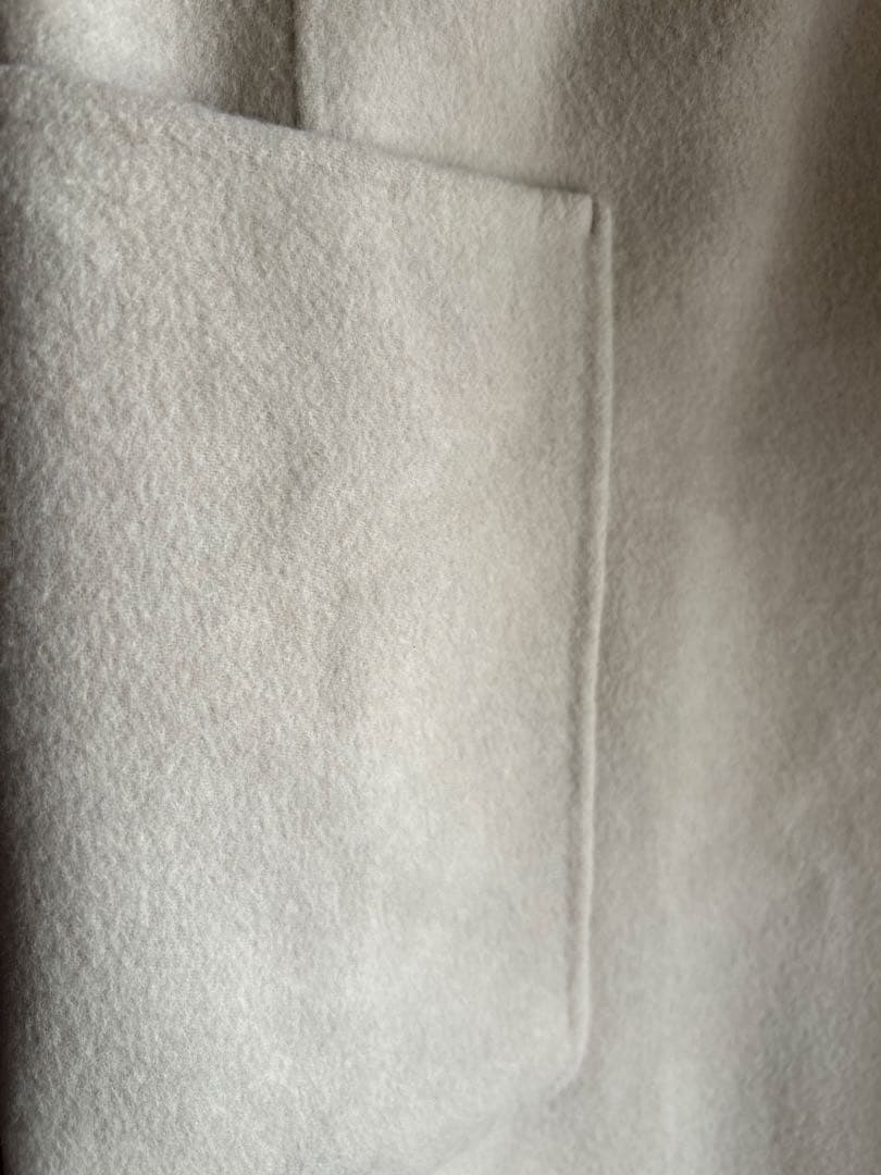 週末セールTOMORROWLAND ウールロングコート ライトベージュ