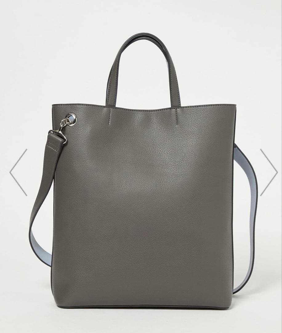 UNITED ARROWSグレー 合成皮革 トートバッグ