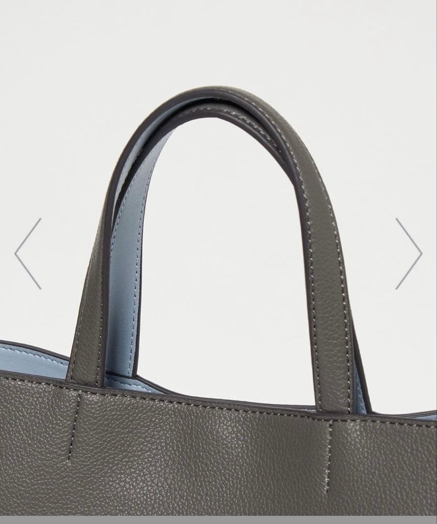 UNITED ARROWSグレー 合成皮革 トートバッグ