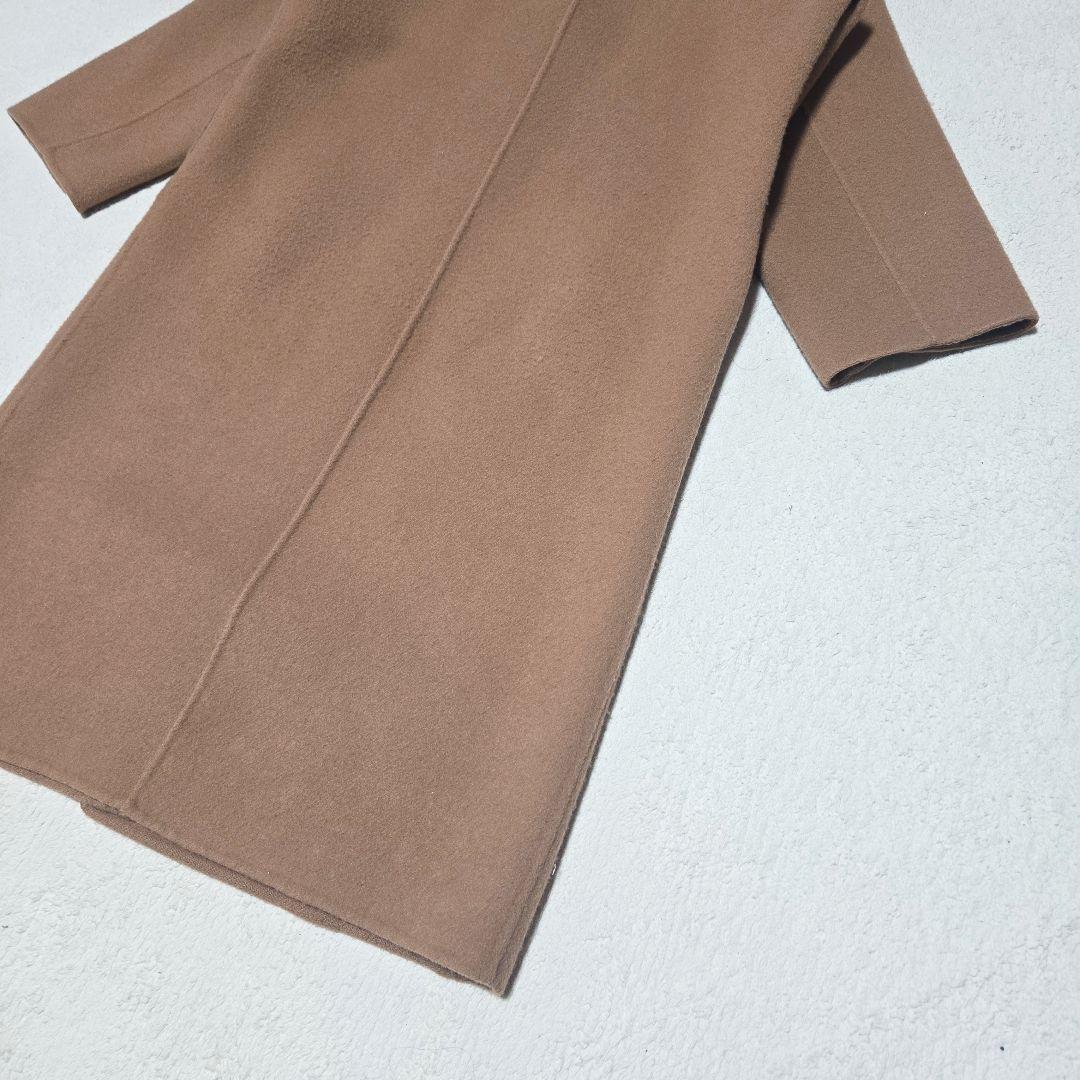 ソージュ　ウールリバーコート　キャメル