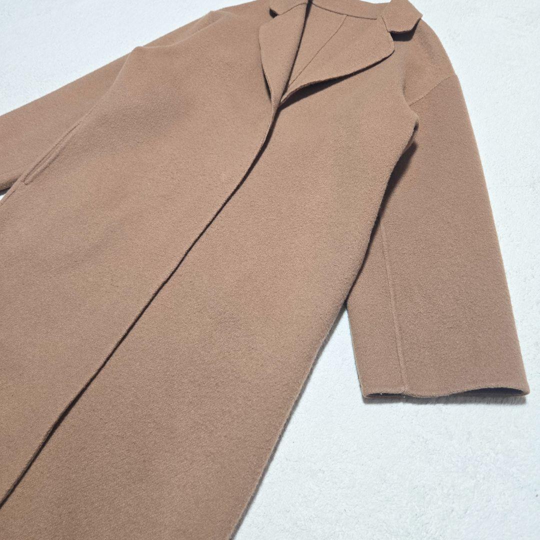 ソージュ　ウールリバーコート　キャメル