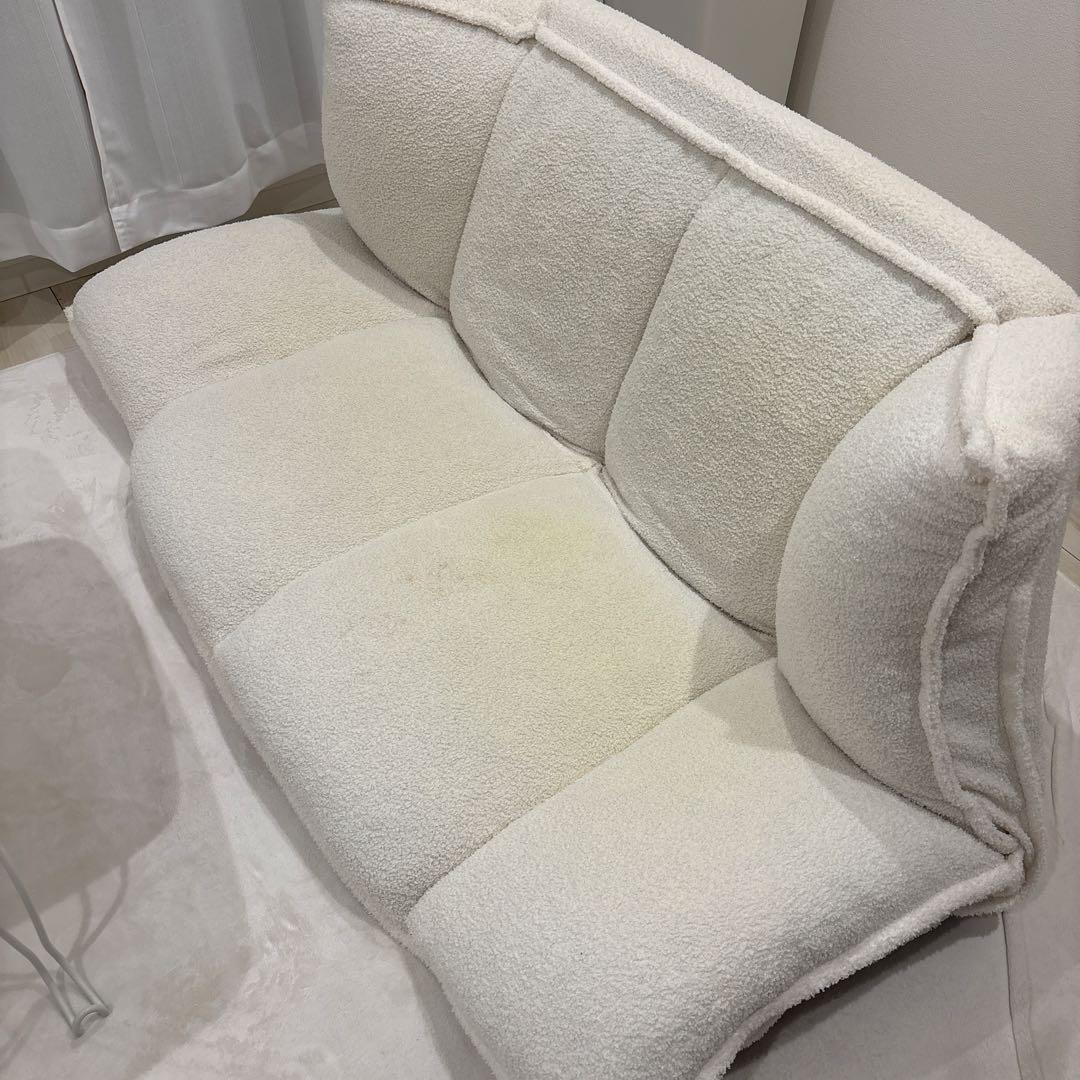 LOWYA ホワイト ベットソファー