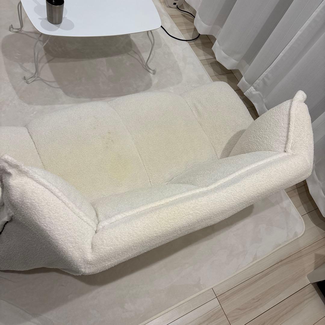 LOWYA ホワイト ベットソファー