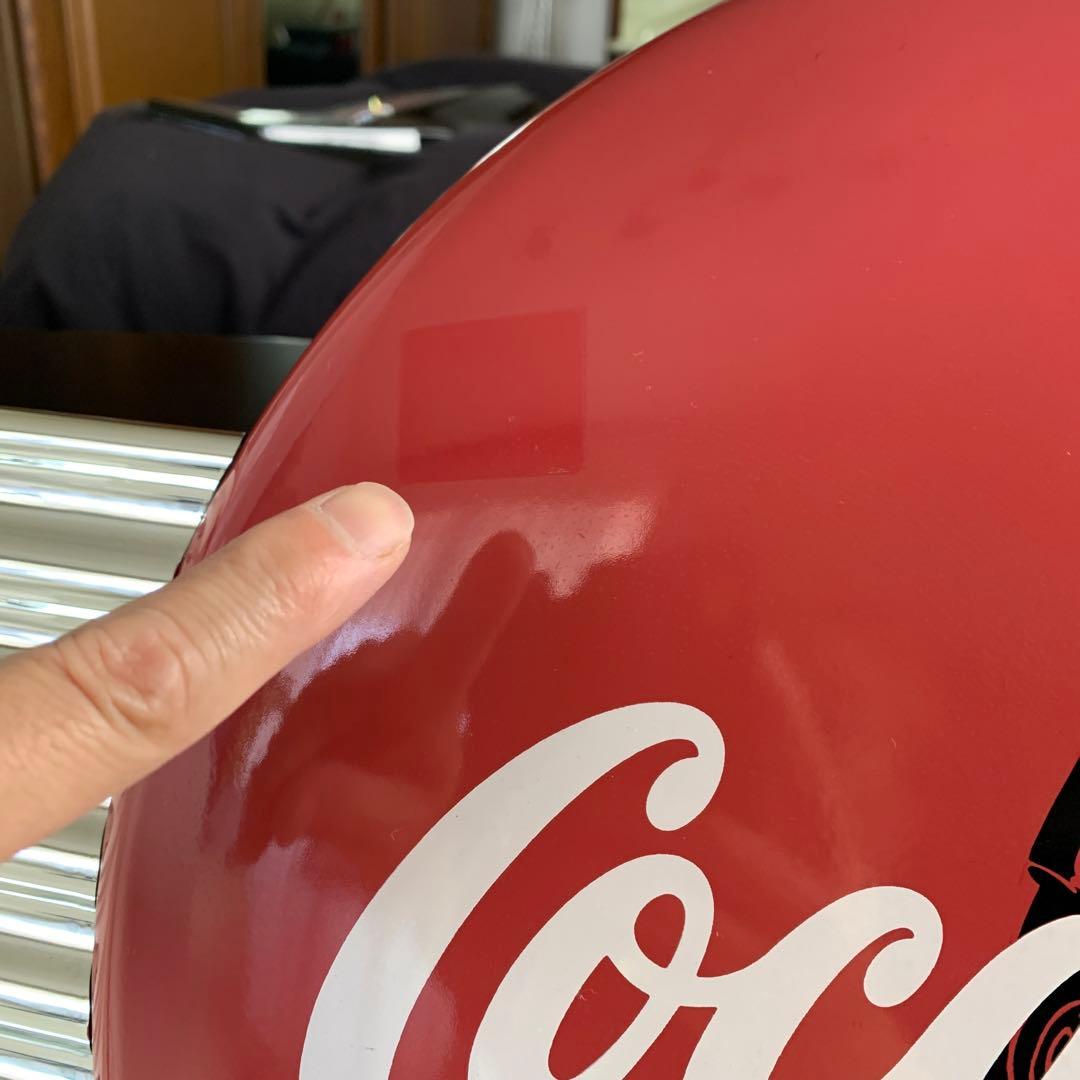 コカコーラ　看板　サインボタン　ホーロー看板　羽付　フェザー　ダイナー　アメリカ