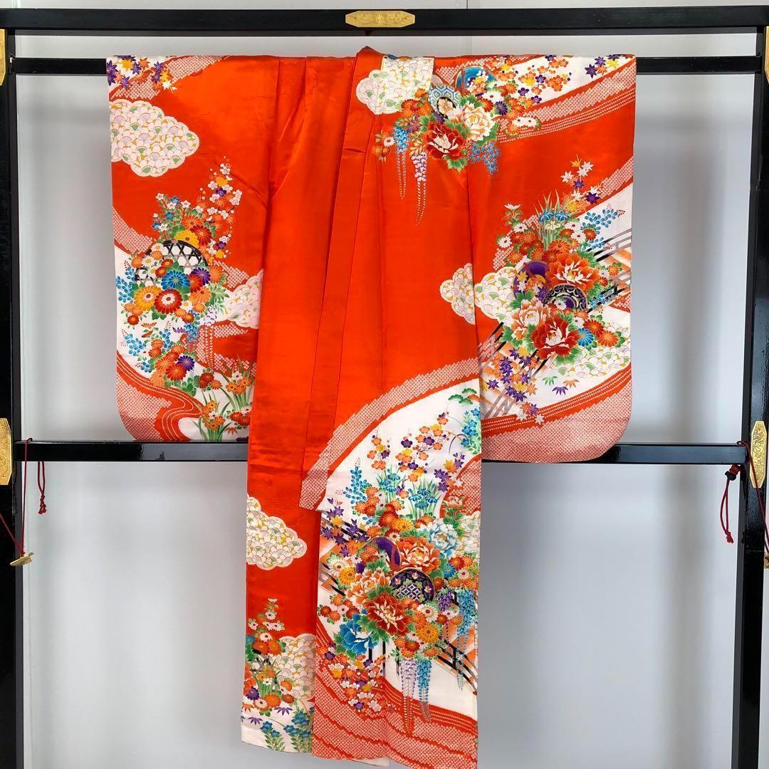 子供着物 襦袢付 七五三 ハーフ成人式 7歳 10歳 CK-7352