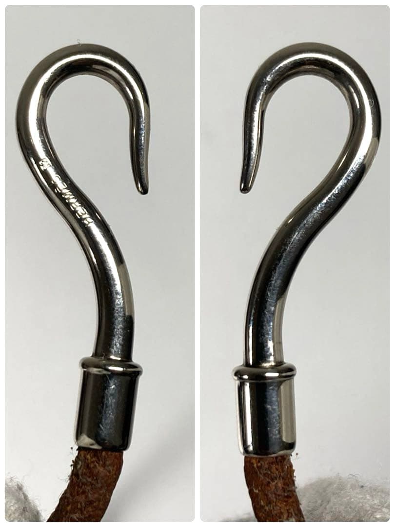 良品　エルメス　ジャンボ　シルバー金具　チョーカー　2連ブレスレット　箱付き