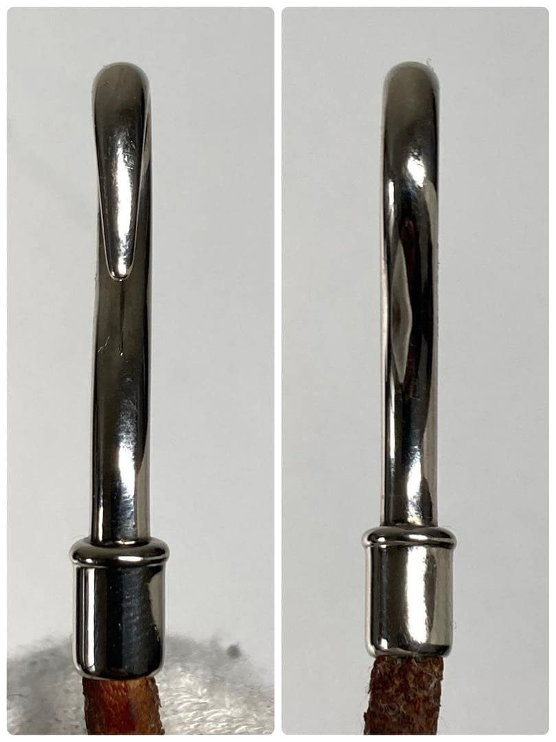 良品　エルメス　ジャンボ　シルバー金具　チョーカー　2連ブレスレット　箱付き