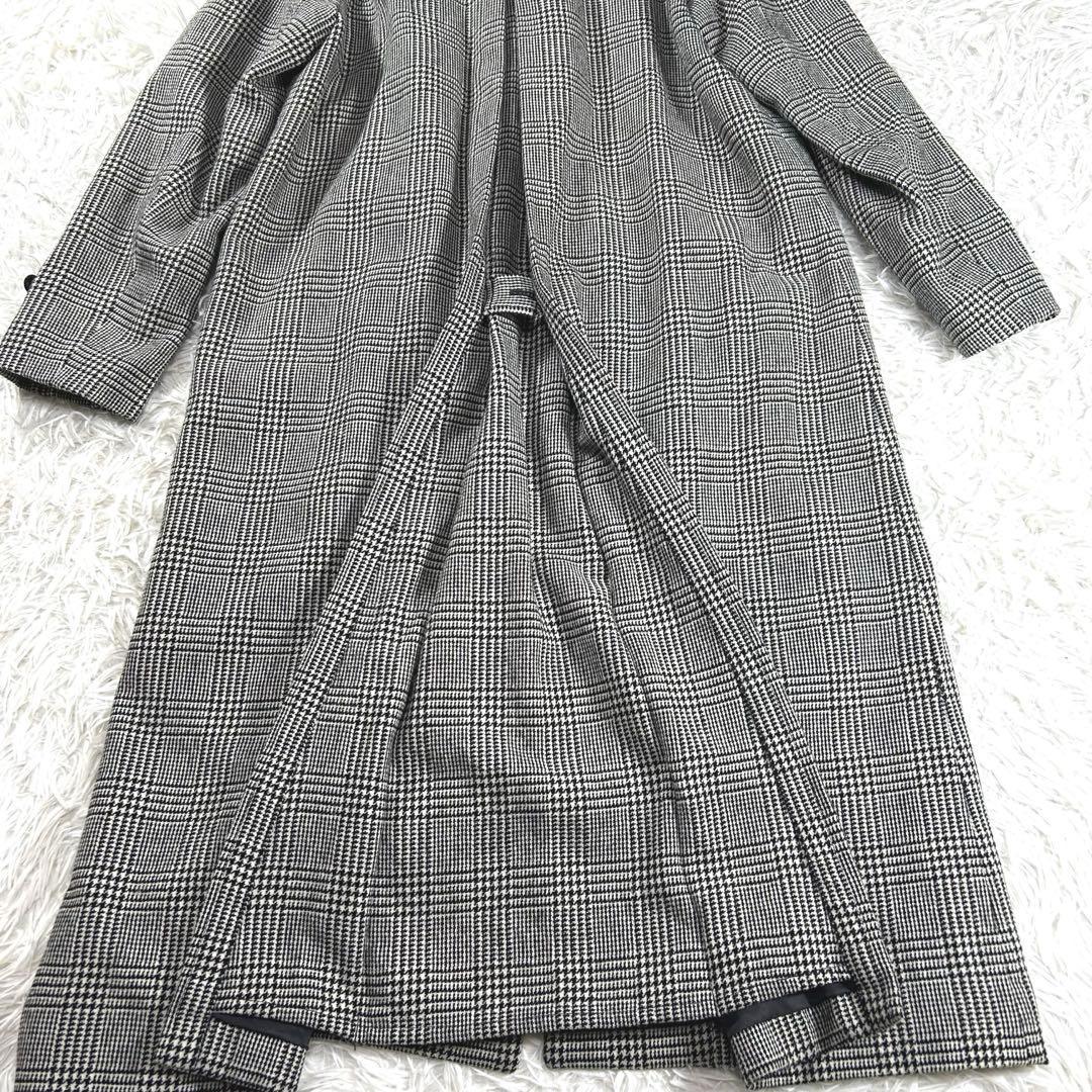 美品✨グリーンレーベルリラクシング　バルマカーンコート　M グレンチェック