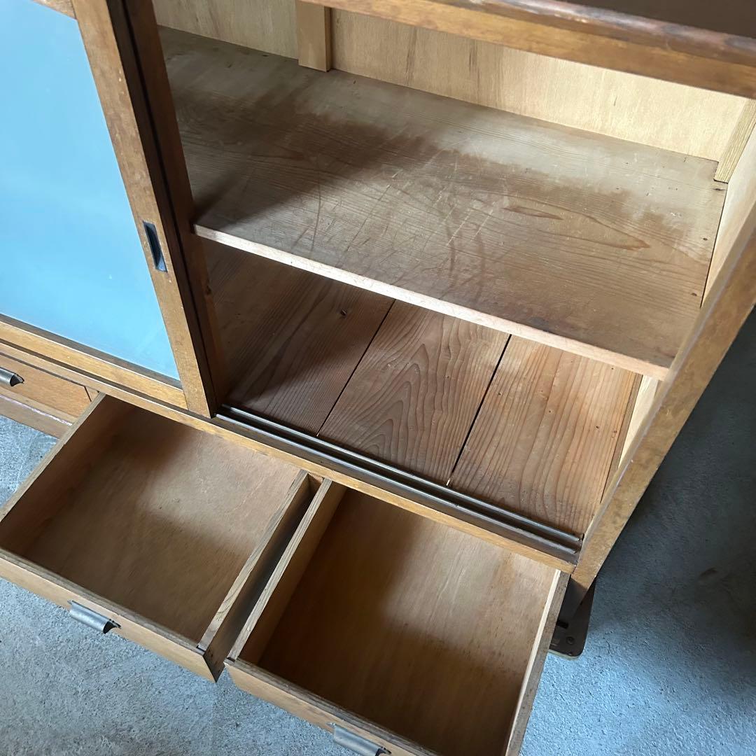 食器棚 本棚 箪笥 タンス 棚 収納 大正昭和 カフェ 古民家