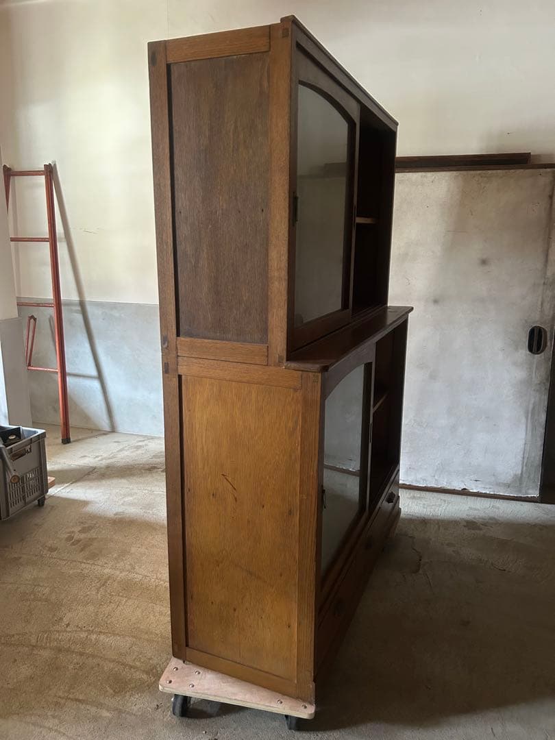 食器棚 本棚 箪笥 タンス 棚 収納 大正昭和 カフェ 古民家