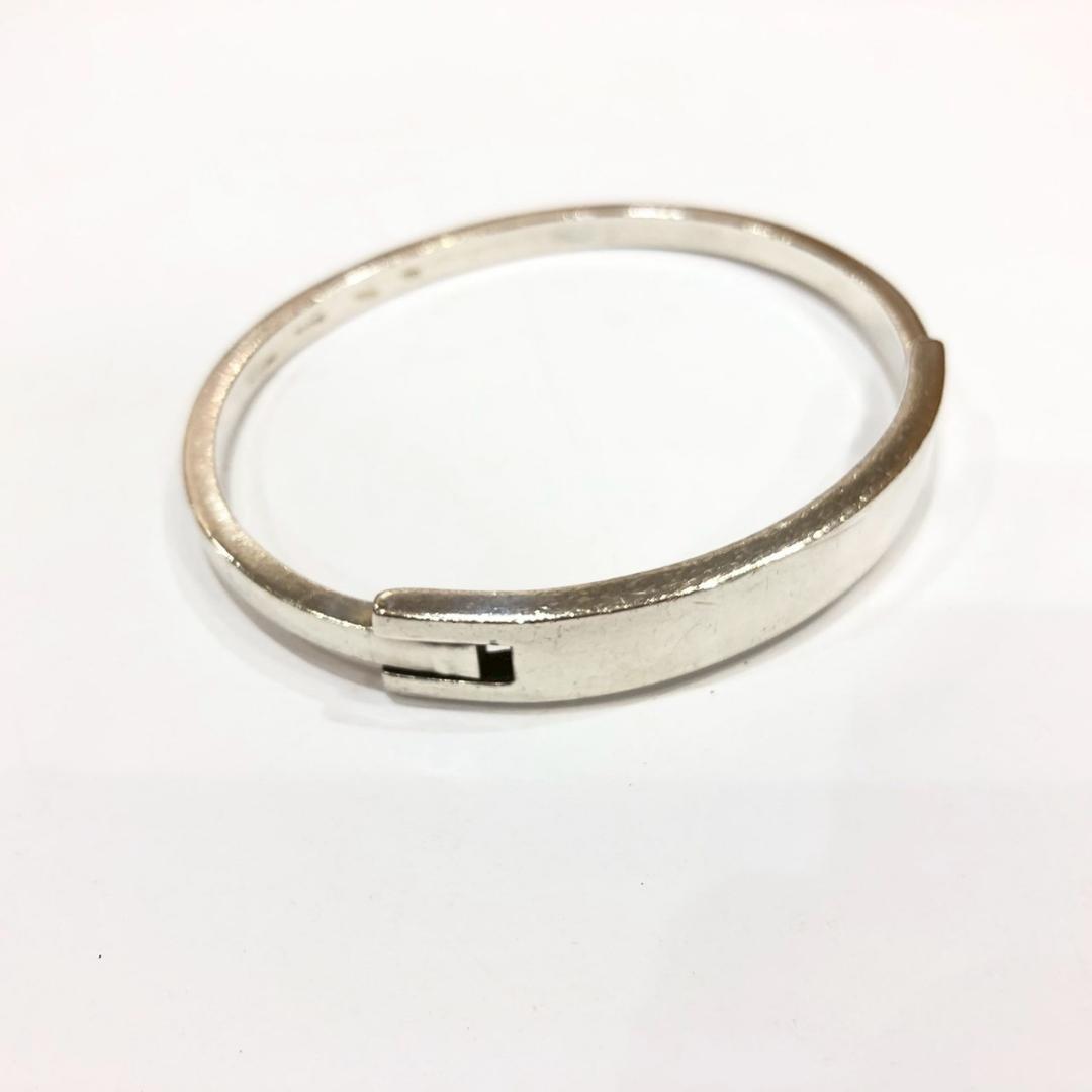 ♥GUCCI　グッチ　プレートバングル　SV925　ヴィンテージ