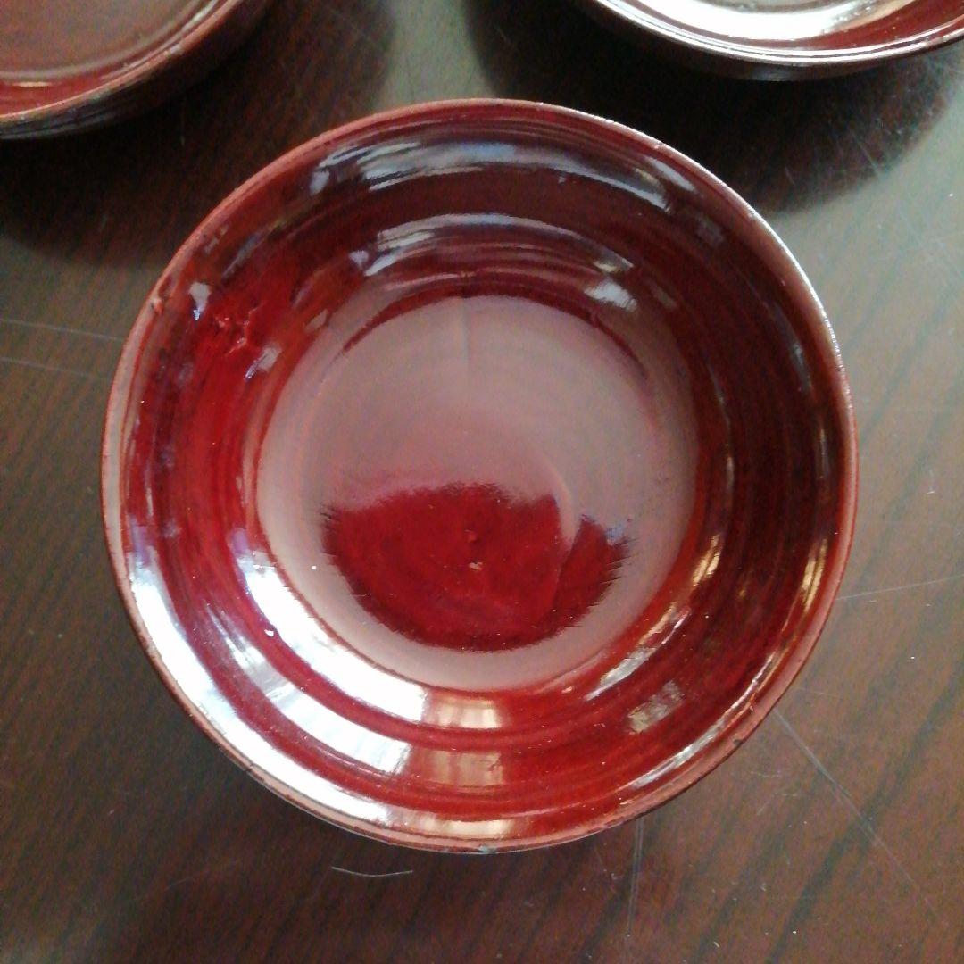 木製漆器　糸目小皿　14枚　11cm　江戸後期