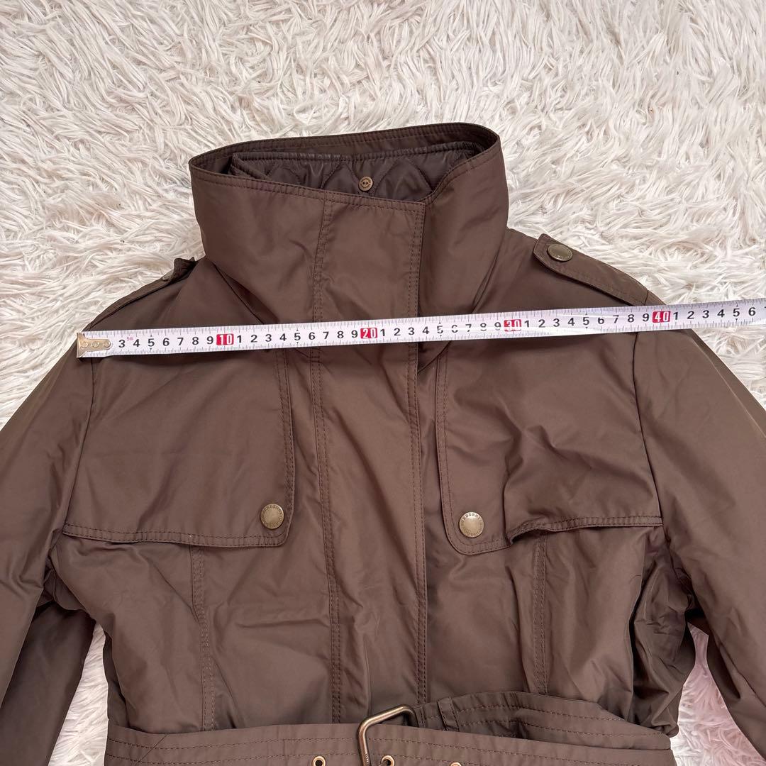 バーバリーロンドン キルティングライナー ベルト付 ロングコート L 3way