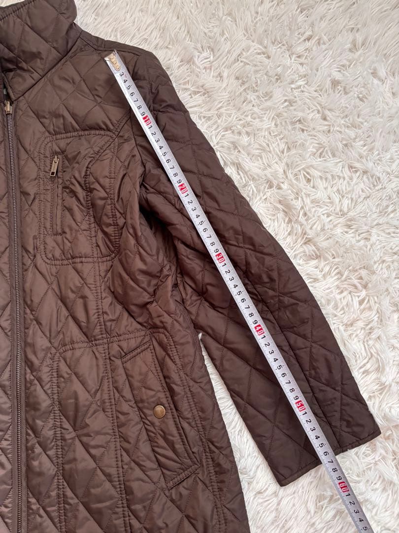 バーバリーロンドン キルティングライナー ベルト付 ロングコート L 3way